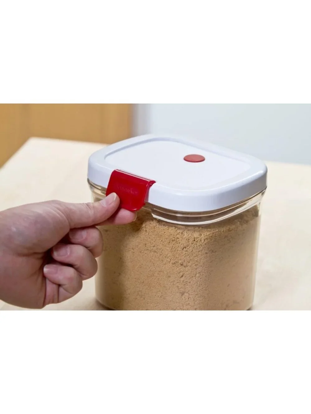 Airtight Brown Sugar Keeper with Terra Cotta Disc - 1.5 Quart, BPA Free